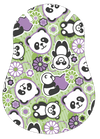 301225, Pandas mit Blumen