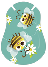 300259, Bienen mit Margheriten